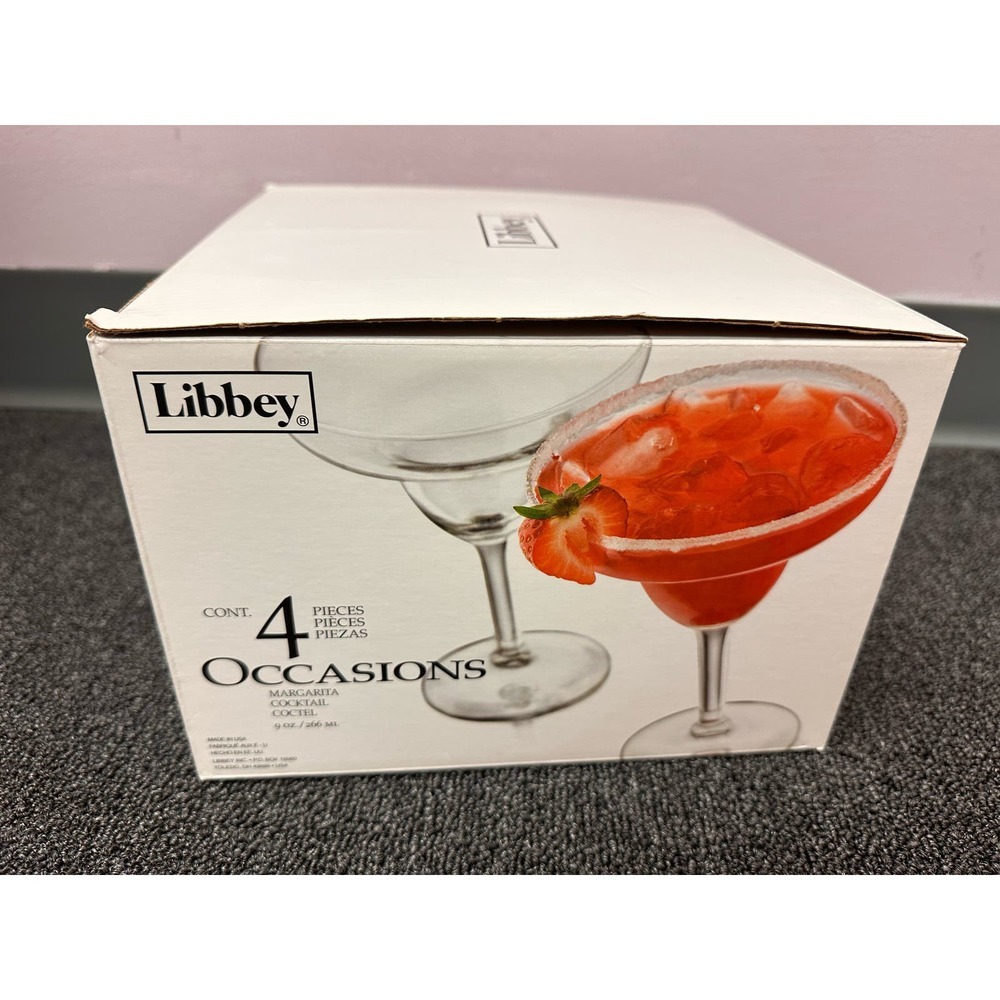 Libbey set of 4 new margarita glasses - Picture 2 of 4